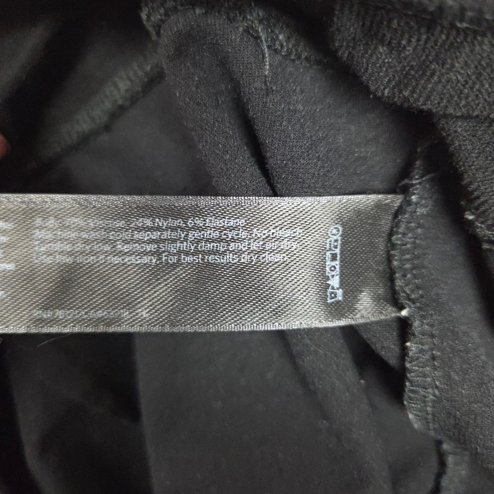 Eileen Fisher Crepe Slim Pant Womens XL Black High Rise System Washable Stretch - Picture 8 of 8